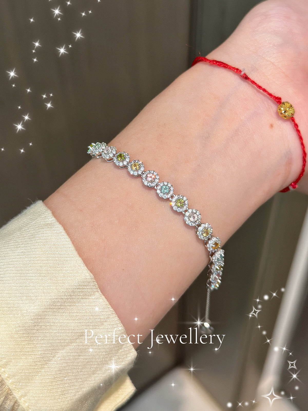 1ct Tourmaline S925 Bracelet ✨ 彩碧璽泡泡🫧手鍊