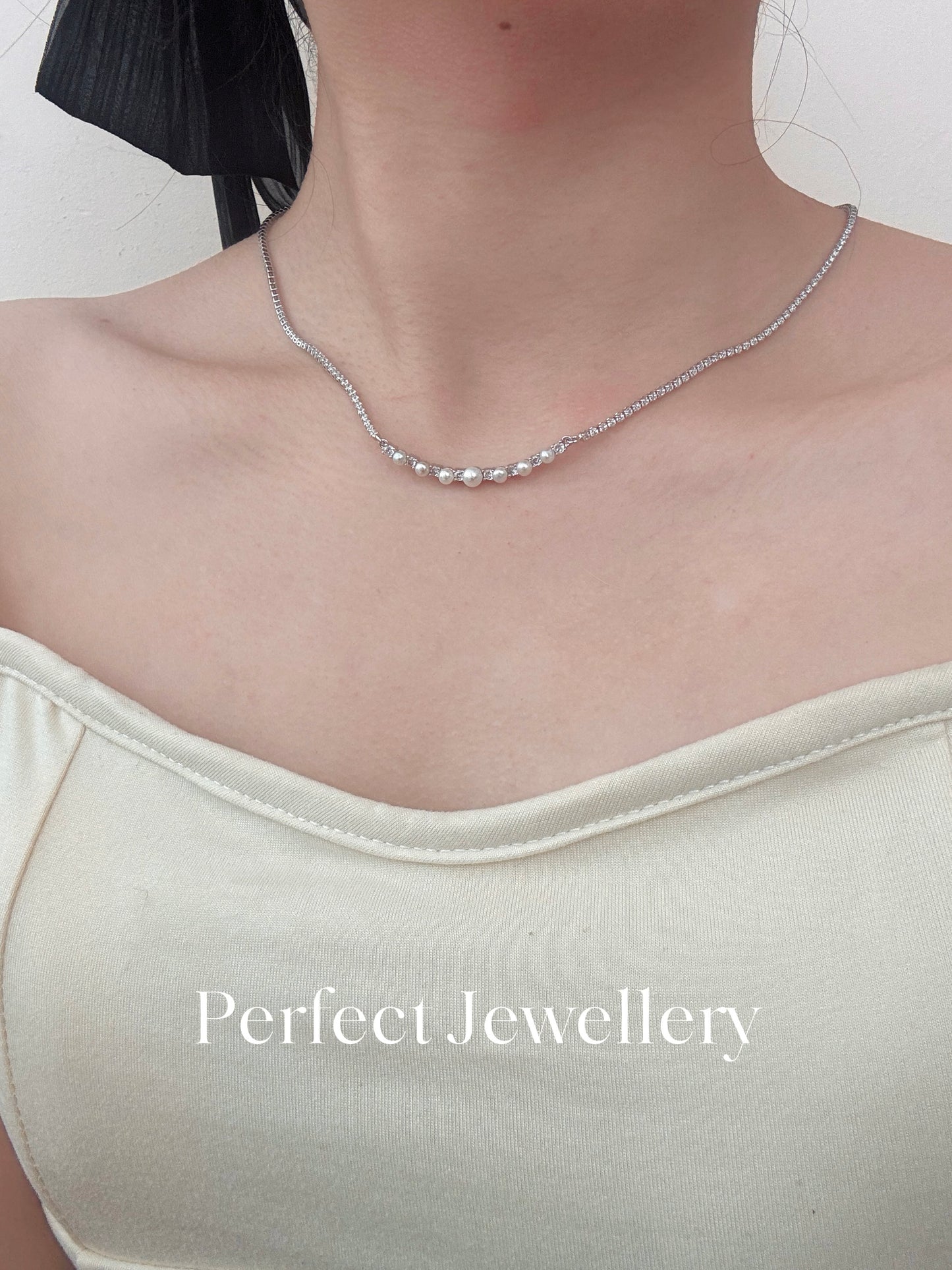 Freshwater Pearl Necklace 淡水珍珠許我耀眼微笑項鏈