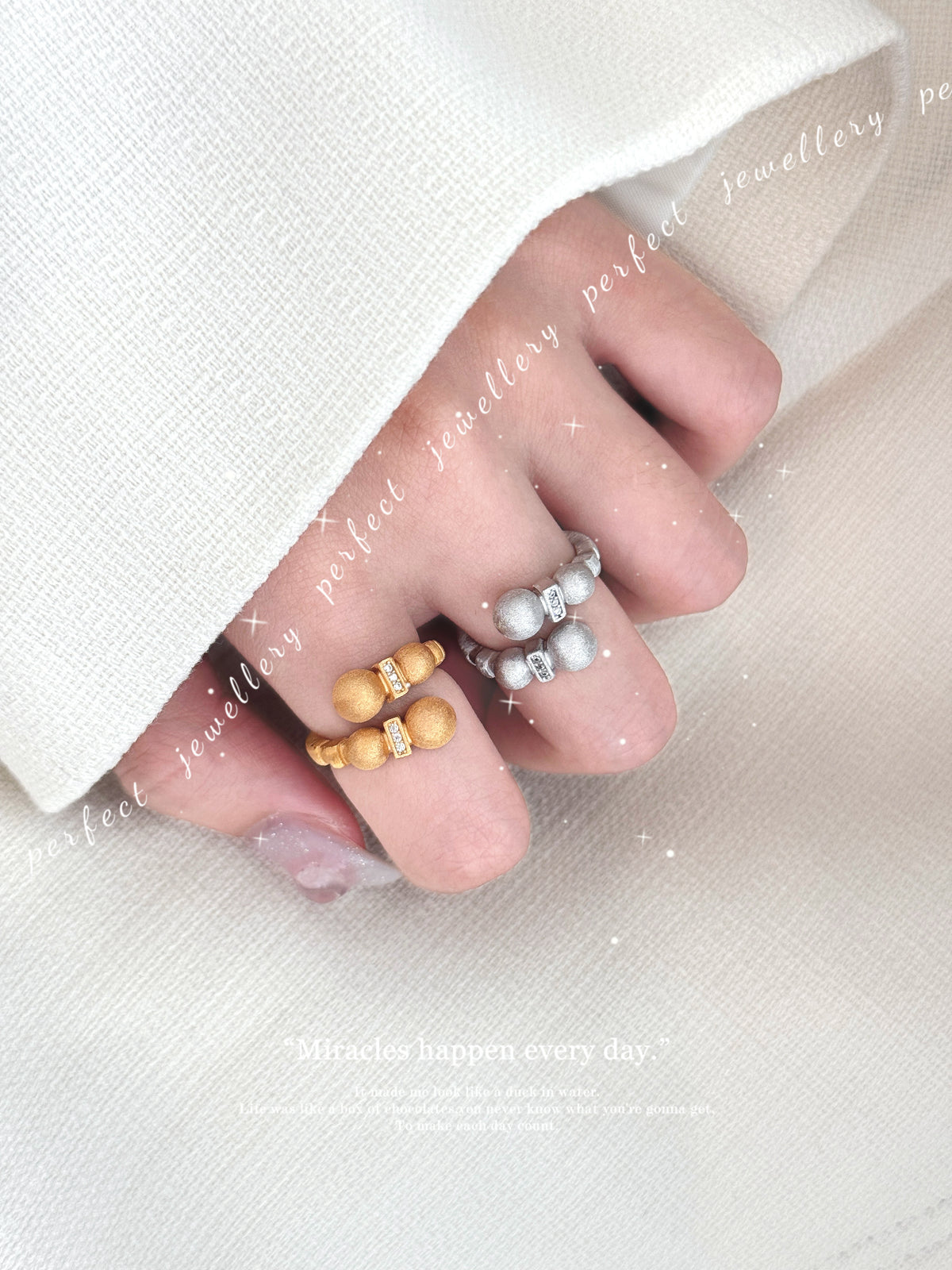 Bubble Italy Silver S925 Ring | 拉絲泡泡意大利銀工藝S925戒指💍✨