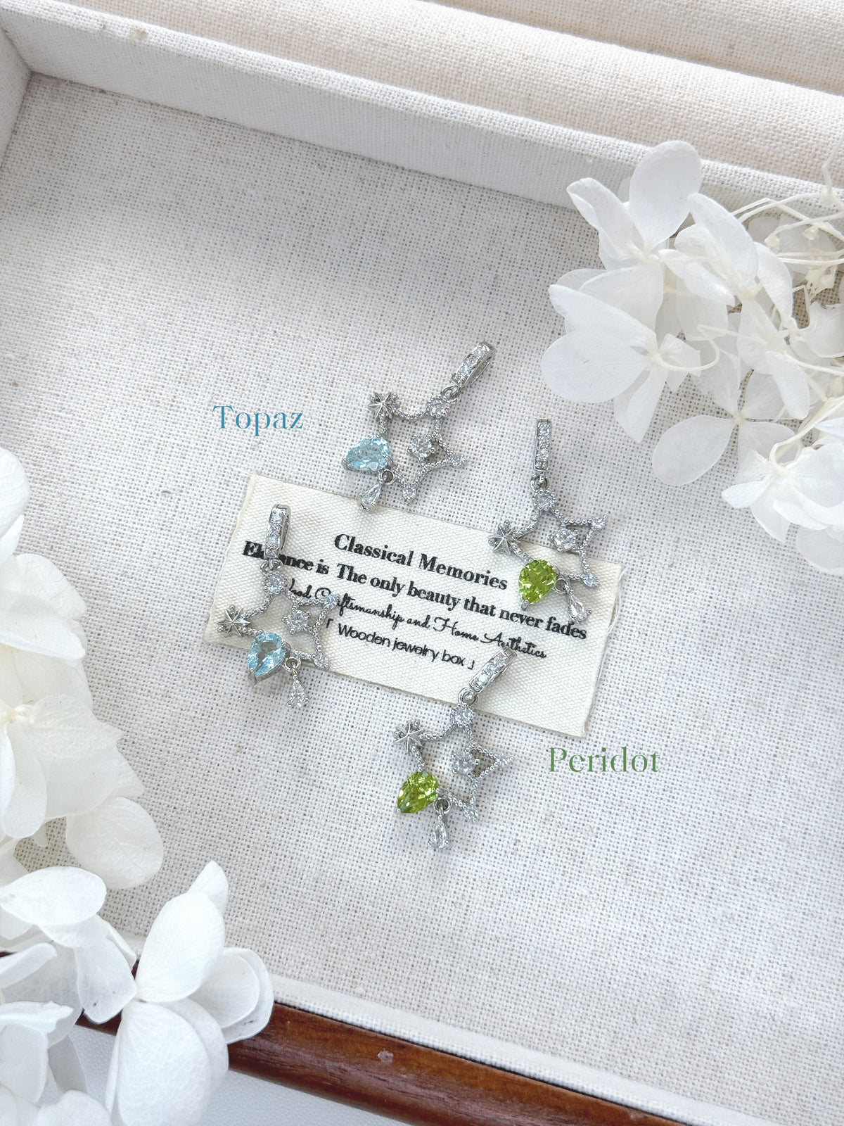 Gemstone Pendant 天然寶石星星萬能扣吊墜
