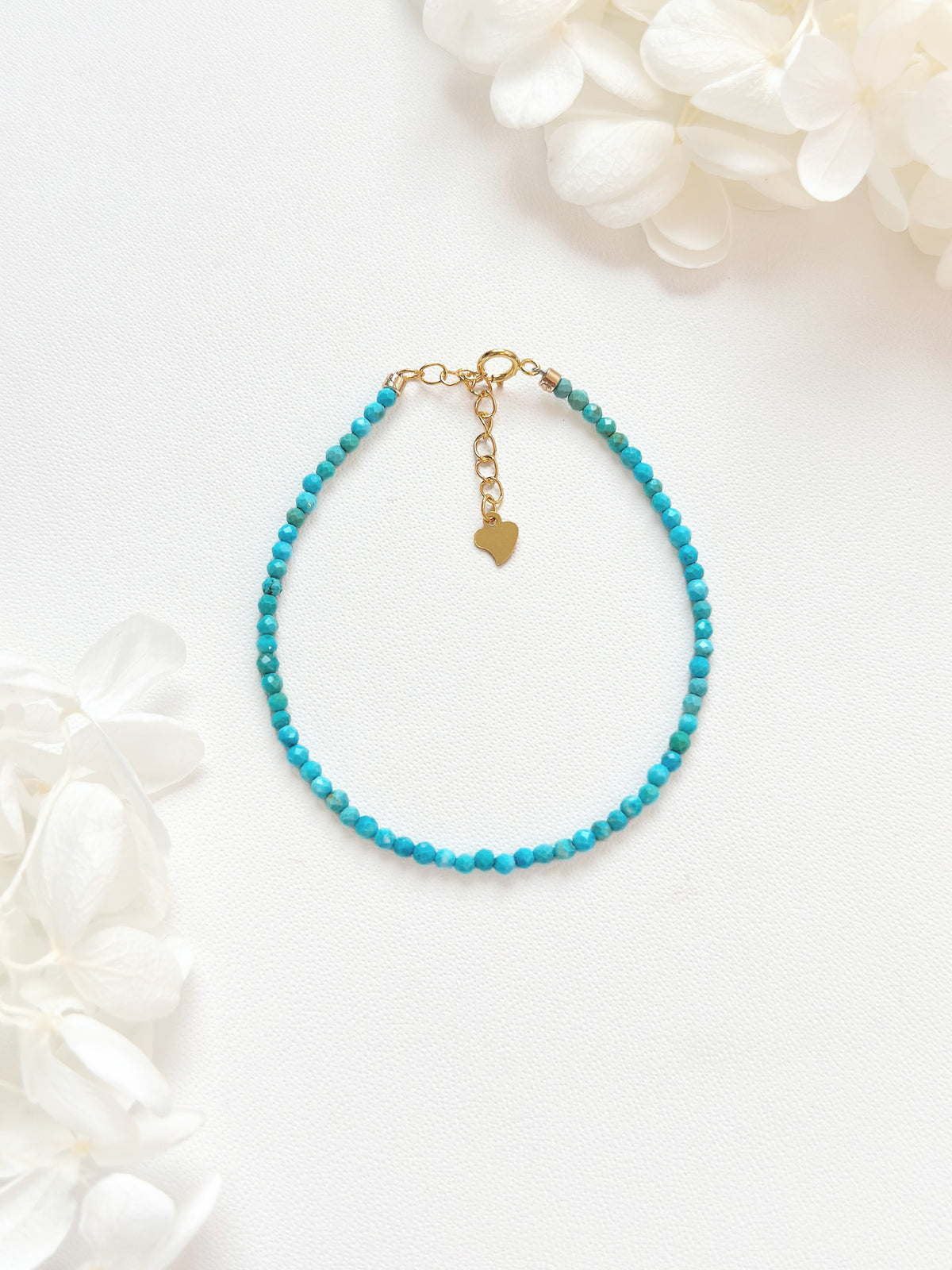 2mm Turquoise S925 Bracelet 綠松切割S925手鍊