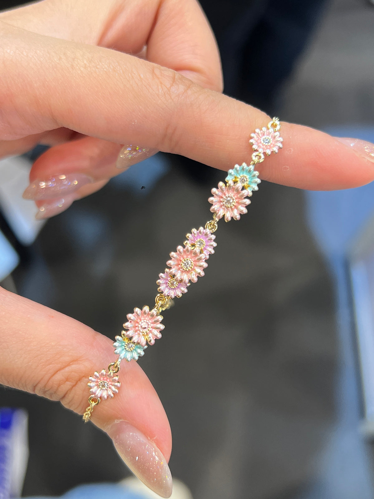 Flower Brass Bracelet | 花花手鏈