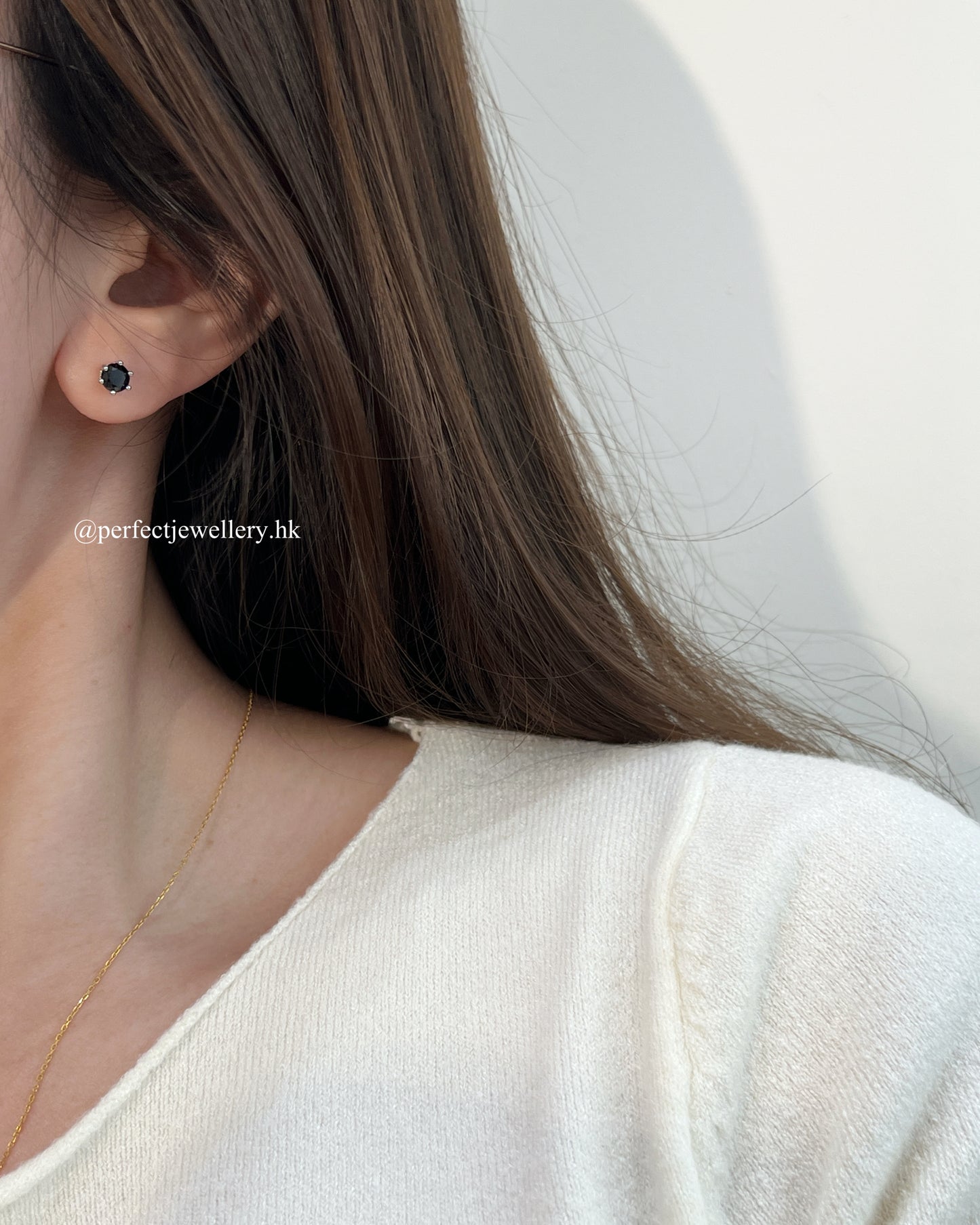 ✨🖤Black Spinel Earrings|黑尖晶單粒耳釘🐈⬛✨