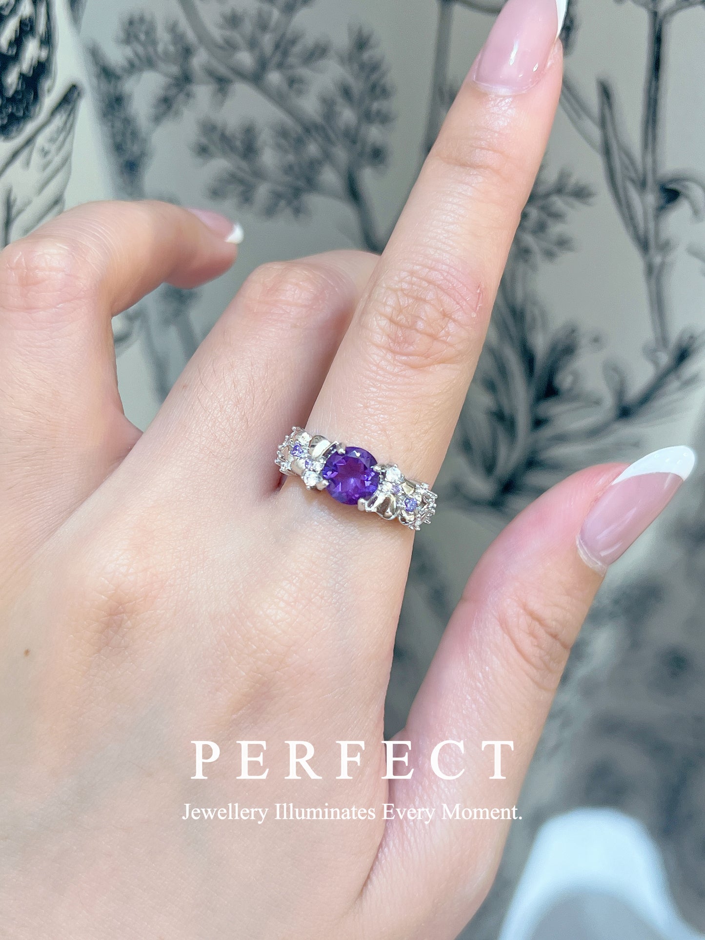 Rapunzel ✨Amethyst S925 Ring | 紫水晶🔮繁花s925戒指✨💜