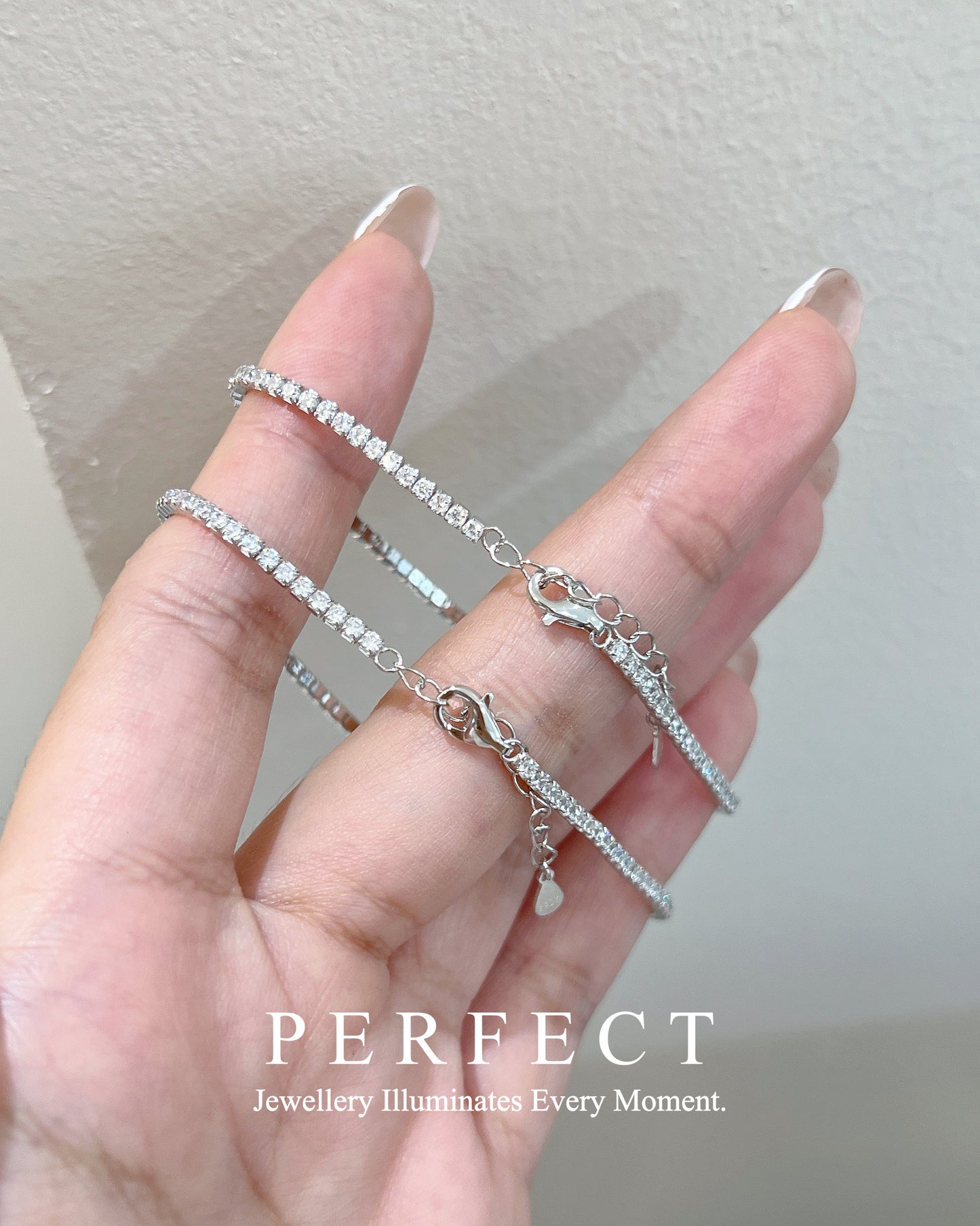 ✨2mm Cubic Zirconia Tennis S925 Bracelet|高碳鑽網球手鏈✨💎