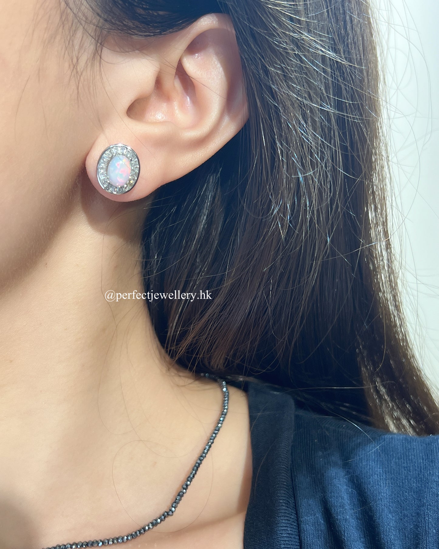 ✨~3ct Opal Brass Earrings |天然Opal 耳釘✨