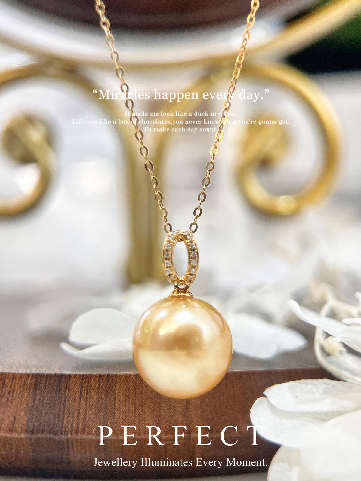 12.2mm Southsea G Pearl Necklace (18k)|12.2mm 南洋金珠項鏈