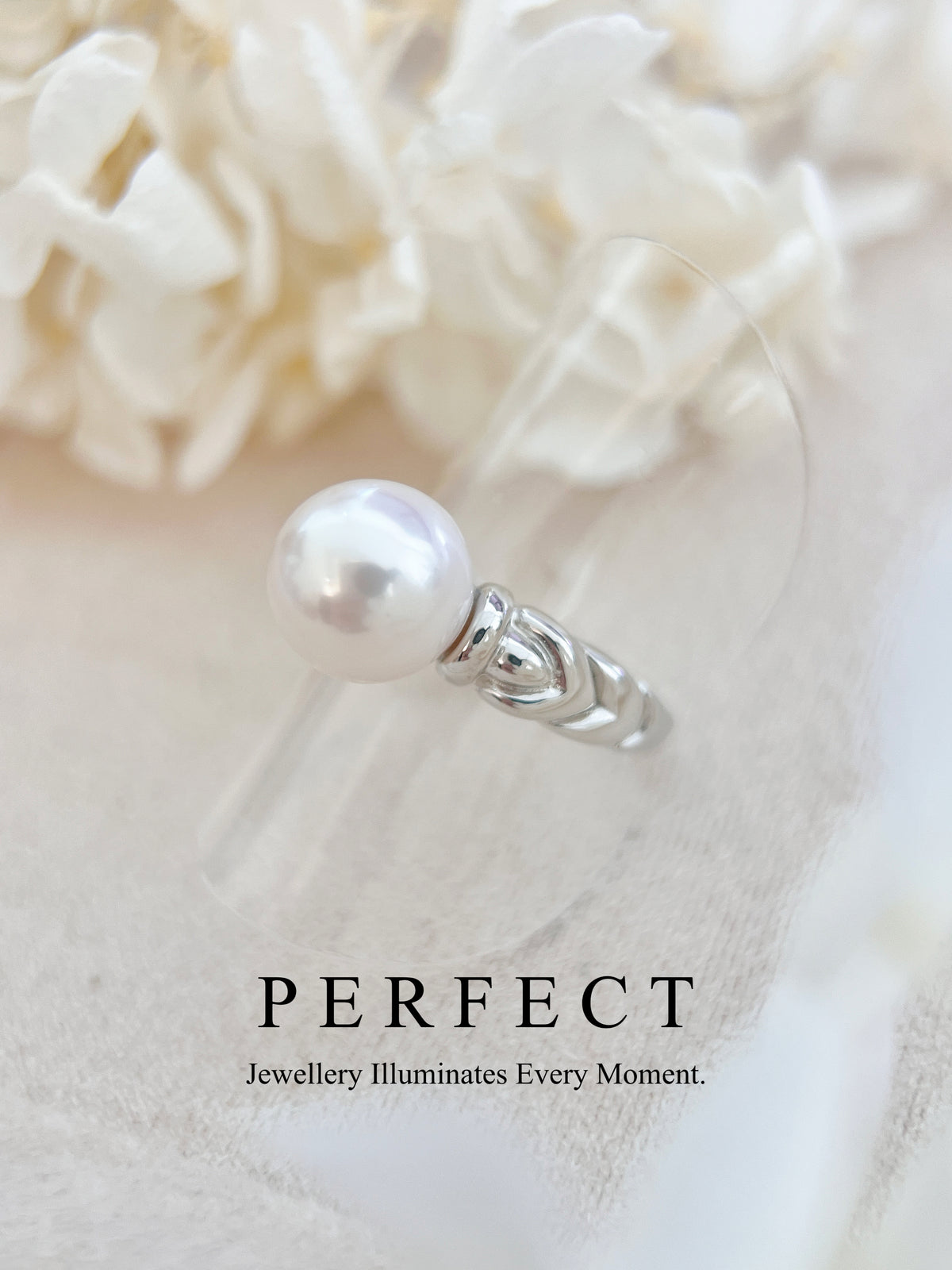 9.5mm Freshwater Pearl S925 Ring | 淡水珍珠粗版麻花戒指