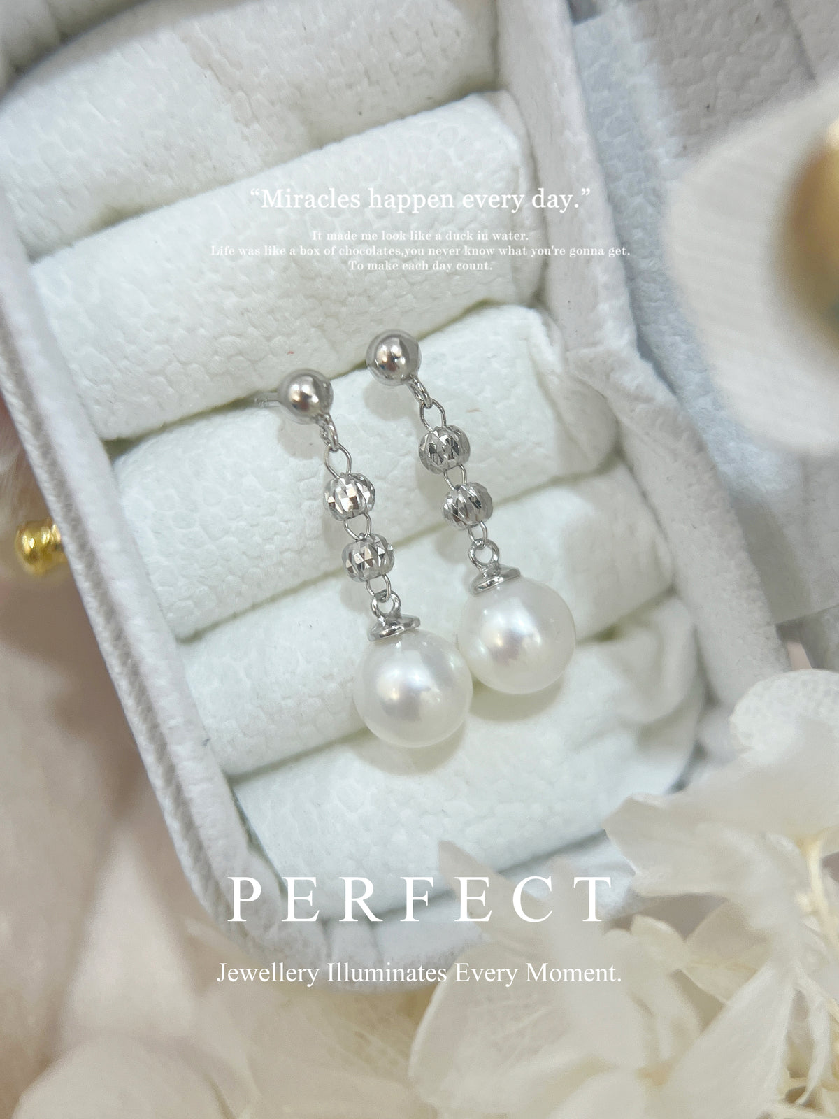 6.5mm Freshwater Pearl S925 Earrings | 淡水珍珠閃閃耳釘