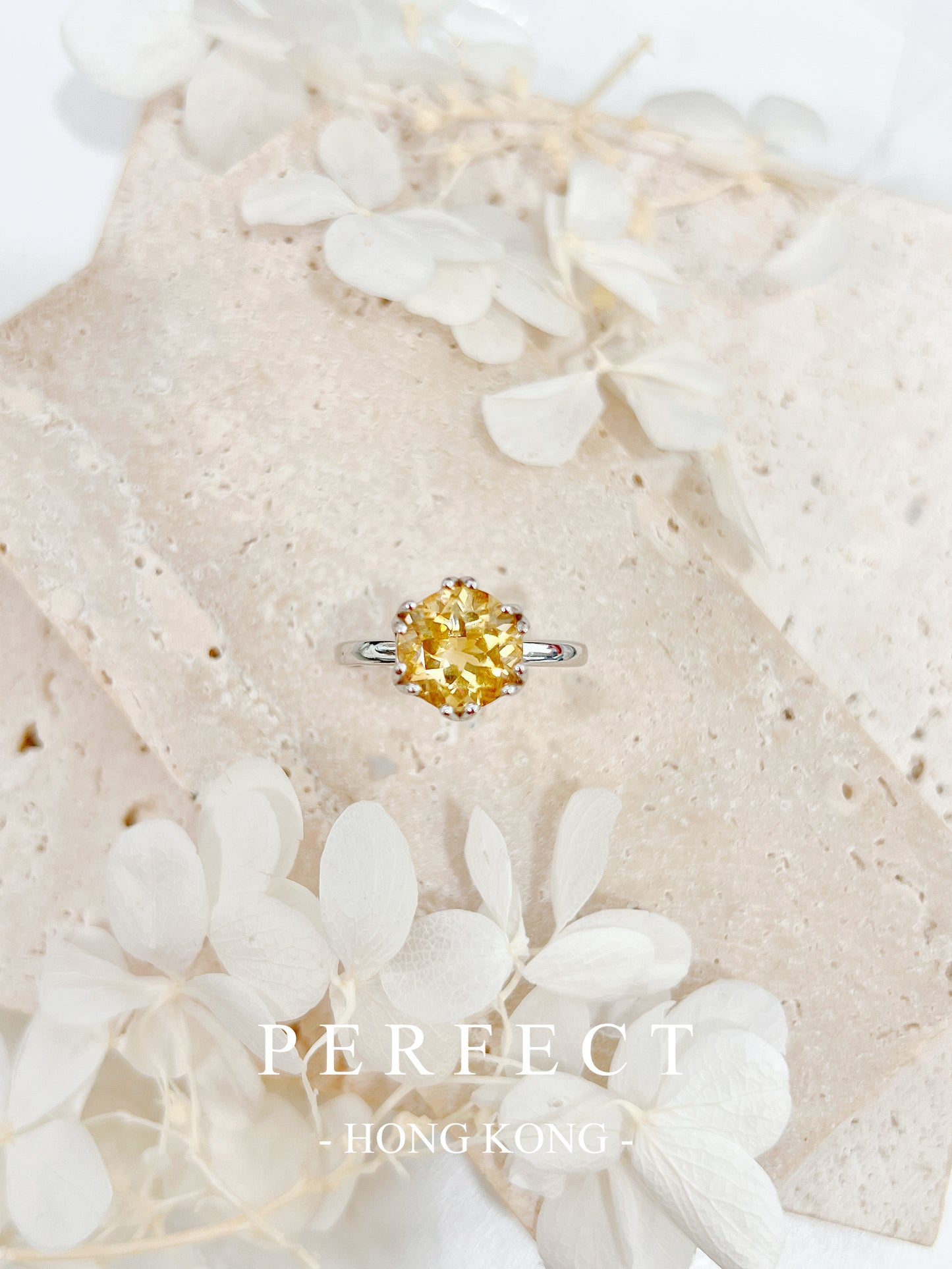 2.5ct Citrine Solitary S925 Ring |黃水晶爪鑲戒指✨💛