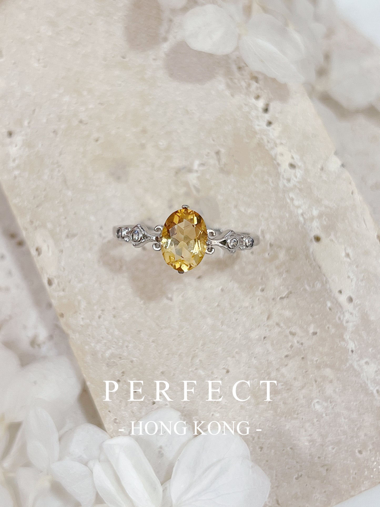 1ct Citrine ⚜️S925 Ring | 黃水晶鳶尾花戒指💛✨
