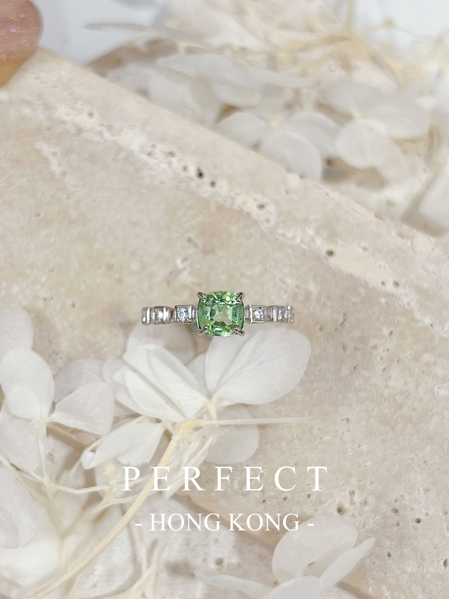 0.7ct Green Tourmaline S925 RIng | 明亮綠碧璽戒指💚✨