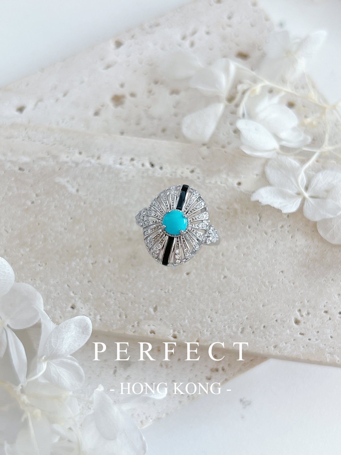 Sleeping Beauty Turquoise S925 Ring |睡美人綠松石戒指✨💙