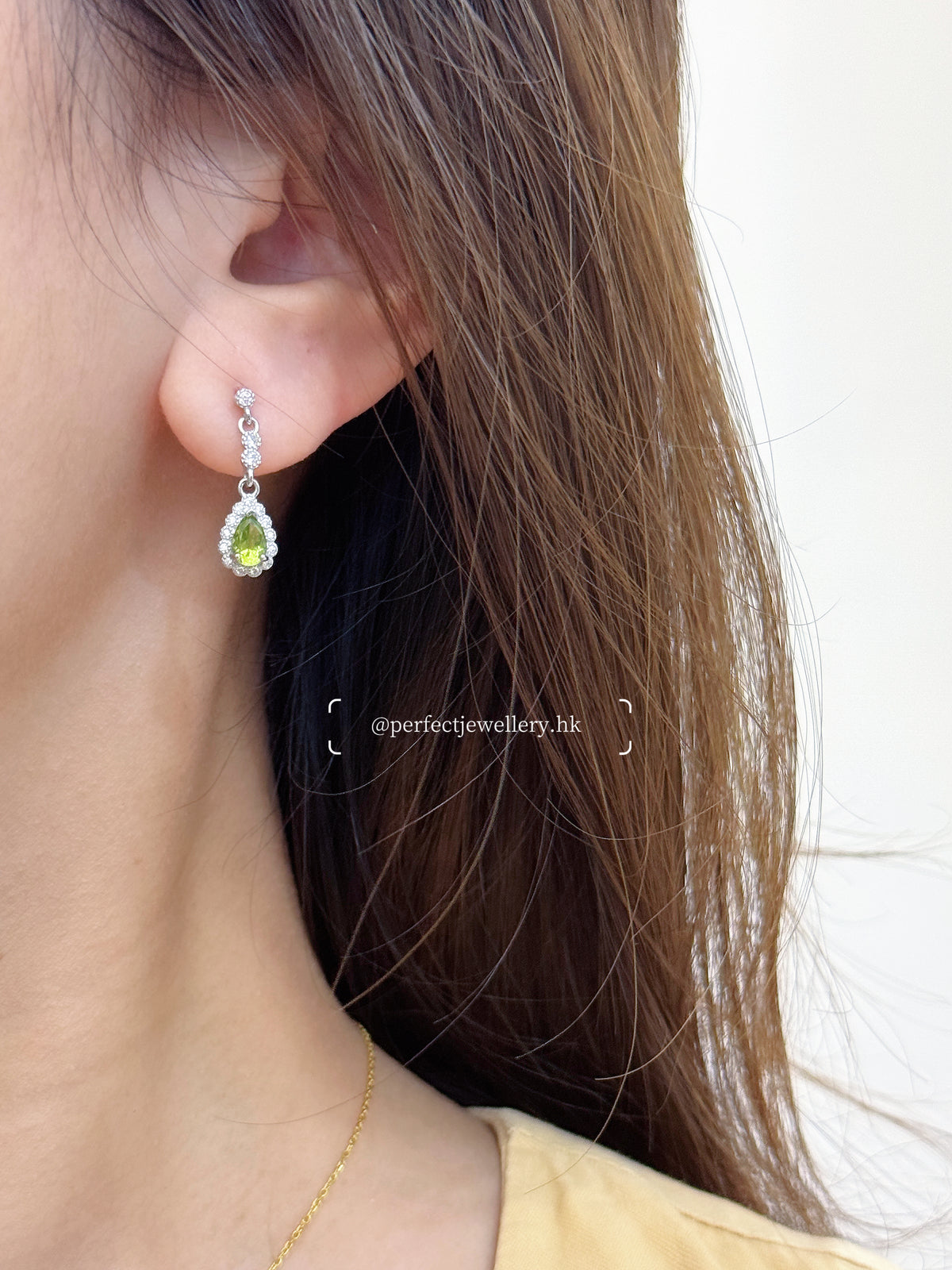 ✨Peridot S925 Earrings | 橄欖石水滴靈動耳釘💚✨