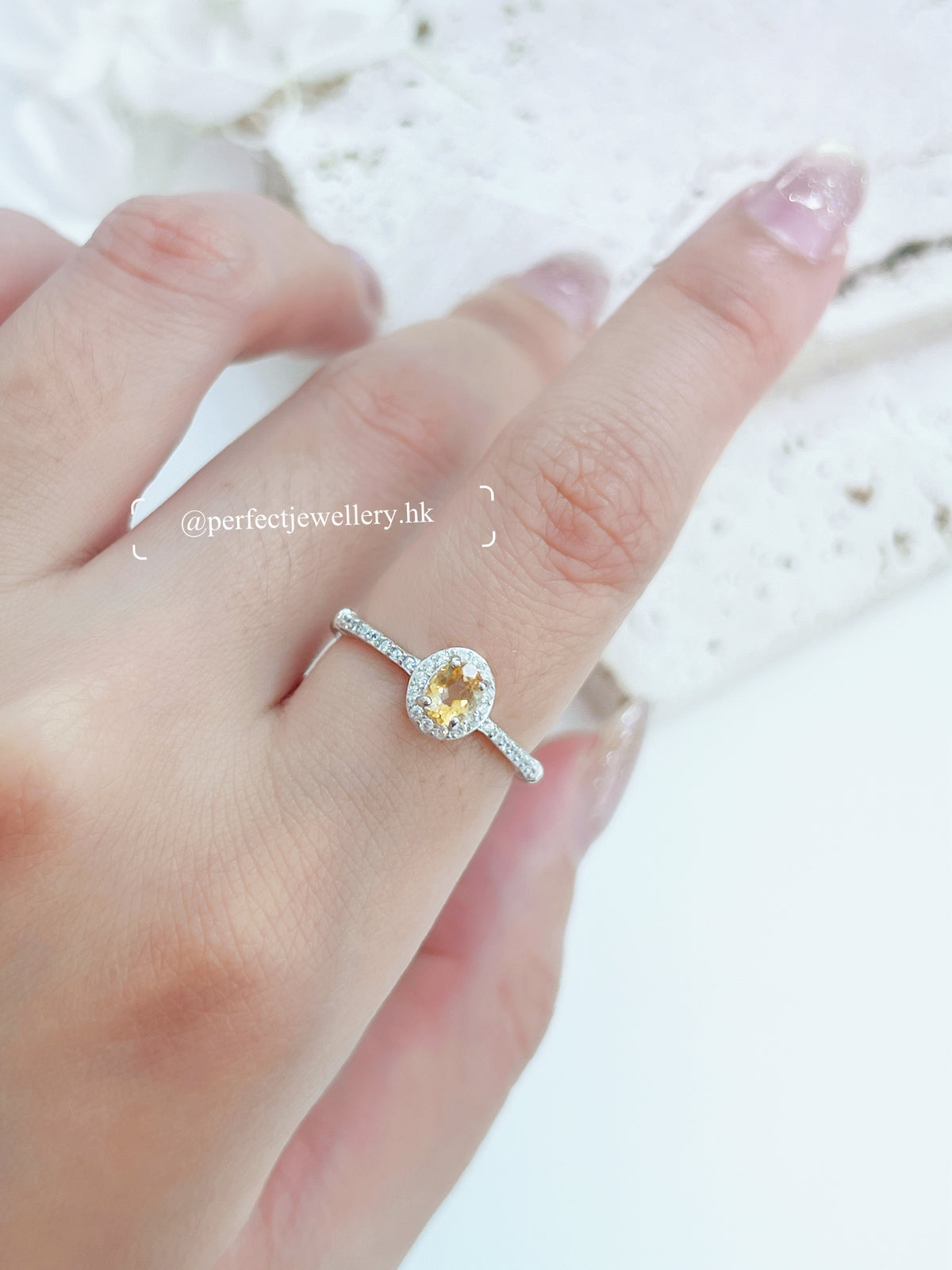 ✨Citrine S925 Ring | 黃水晶💛圍鑲戒指✨
