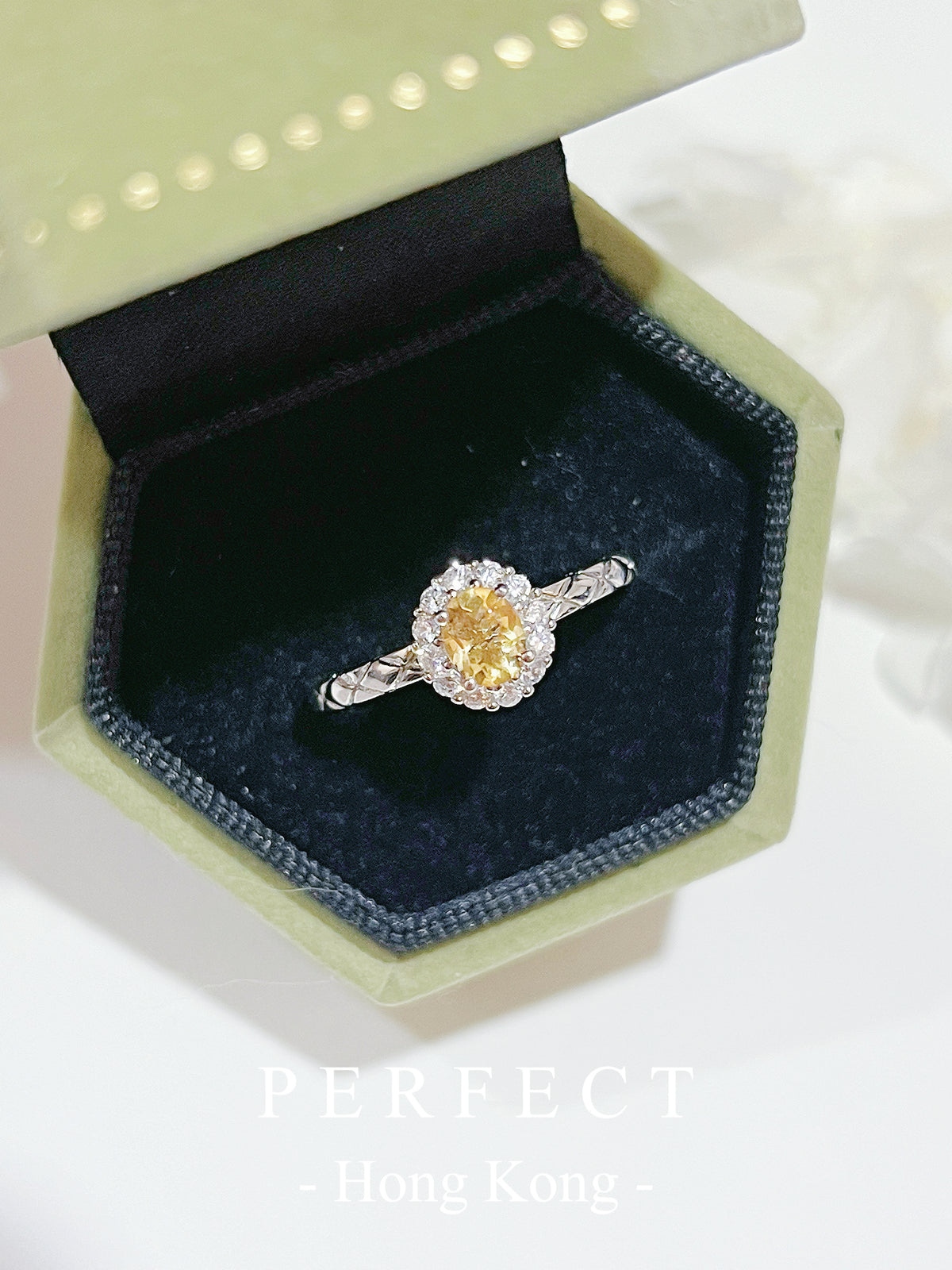 ✨Citrine S925 Ring | 黃水晶💛圍鑲💠戒指✨