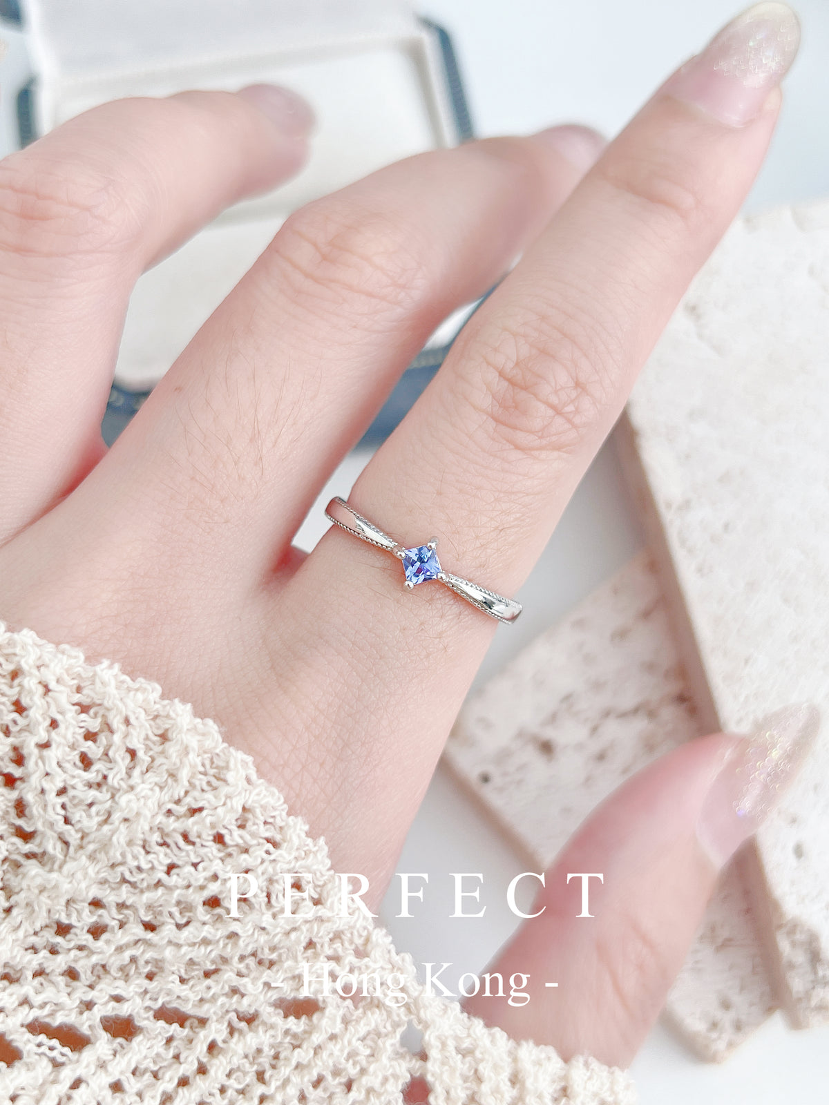 ✨💜 Tanzanite S925 Ring | 坦桑石方糖戒指✨🍬