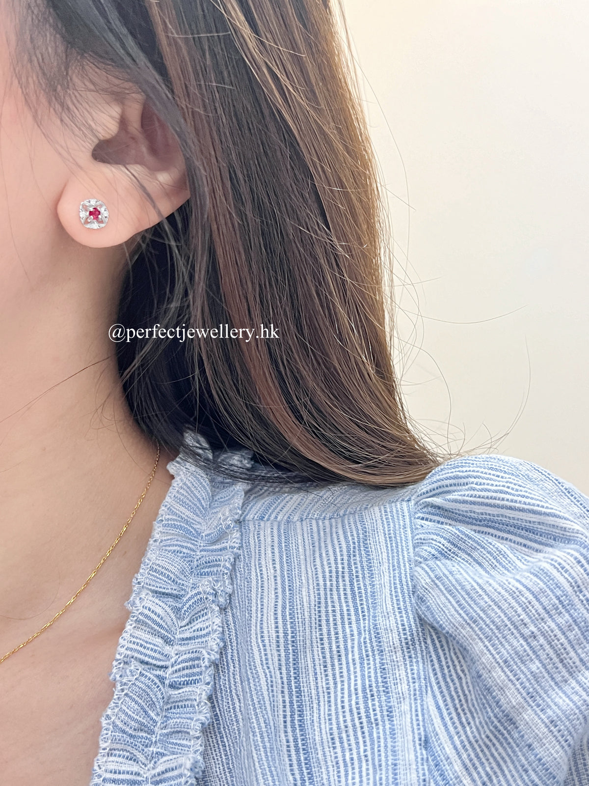 ✨Red Spinel S925 Earrings | 紅尖晶蕾絲耳釘✨♥️