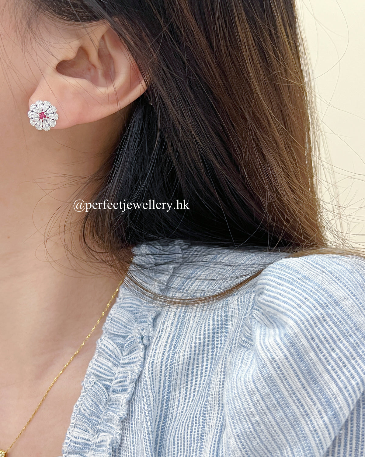 0.2ct Jedi Spinel Earrings| 紅尖晶石花花耳釘✨