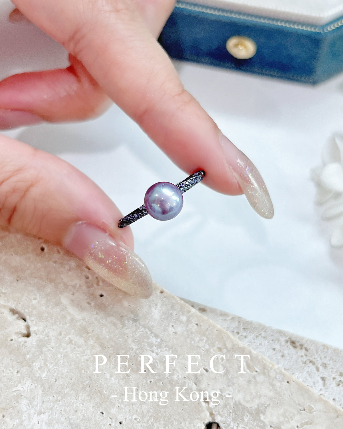 ✨💜Freshwater Purple Pearl S925 Ring | 妖紫淡水珍珠紫鋯石戒指✨🔮