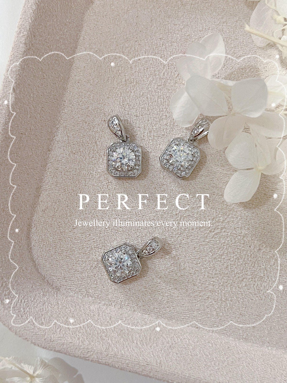 1ct Moissanite Necklace | 莫桑石方形頸鏈✨💎
