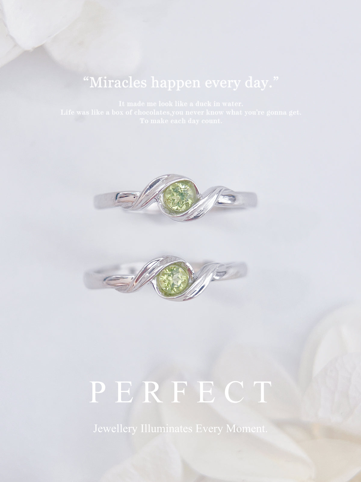 Peridot Solitary S925 Ring | 橄欖石🫒單鑽扭扭戒指✨