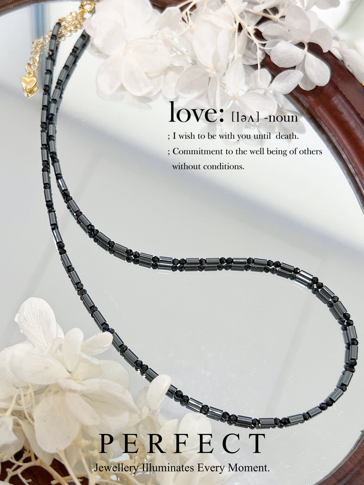 Terahertz Black Spinel Necklace | 太赫茲黑尖晶串鏈