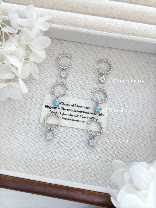 Gemstone Ear Cuff 天然寶石星星耳骨夾