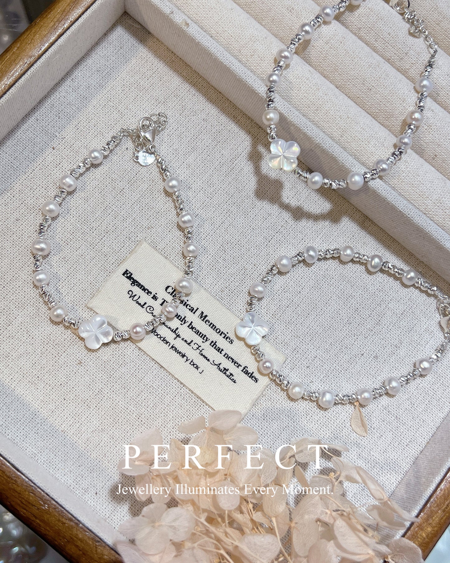 ✨Clover 🍀Freshwater Pearl Bracelet | 幸運四葉草母貝淡水珍珠手鏈✨