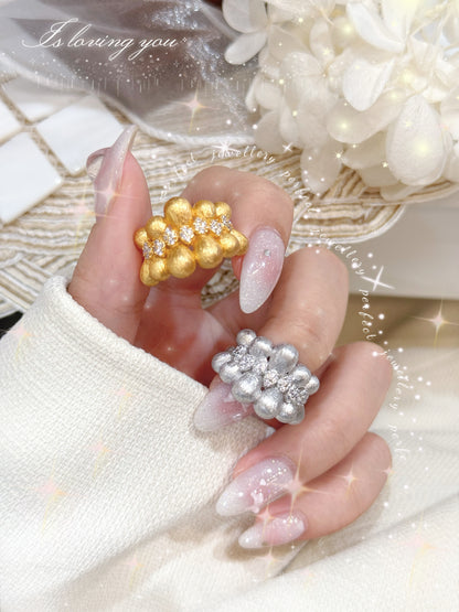 Bubble Ribbon Italy Silver S925 Ring | 泡泡緞帶意大利銀工藝S925戒指💍✨