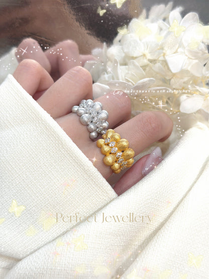 Bubble Ribbon Italy Silver S925 Ring | 泡泡緞帶意大利銀工藝S925戒指💍✨