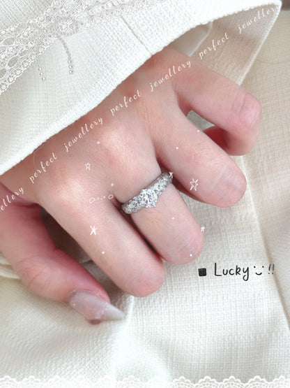 Classic Italy Silver S925 Ring | 單鑽拉絲意大利銀工藝S925戒指💍✨