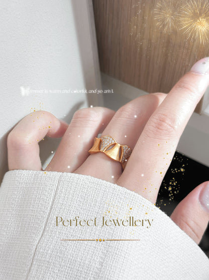 Ginkgo Italy Silver S925 Ring | 銀杏鏤空意大利銀工藝S925戒指💍✨