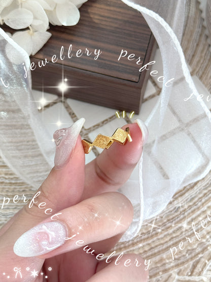 Diamond Lattice Italy Silver S925 Ring | 菱格拉絲意大利銀工藝S925戒指💍✨