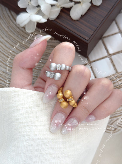 Bubble Italy Silver S925 Ring | 拉絲泡泡意大利銀工藝S925戒指💍✨