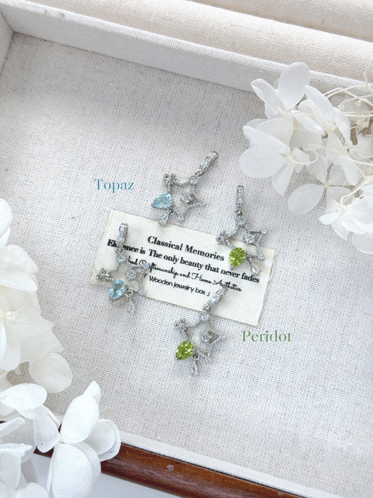 Gemstone Pendant 天然寶石星星萬能扣吊墜