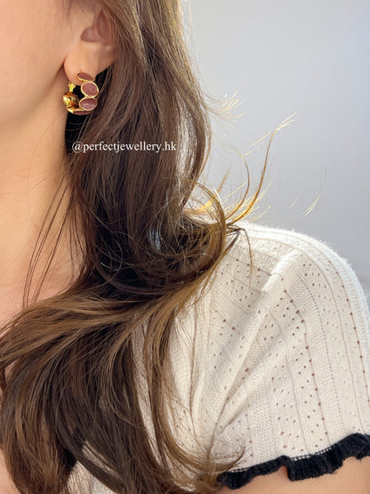 [Maple]🍁✨Brass Ear Hoop｜14K注金歐美款耳圈
