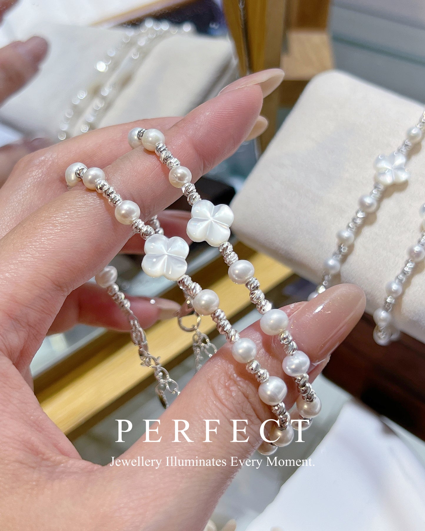 ✨Clover 🍀Freshwater Pearl Bracelet | 幸運四葉草母貝淡水珍珠手鏈✨