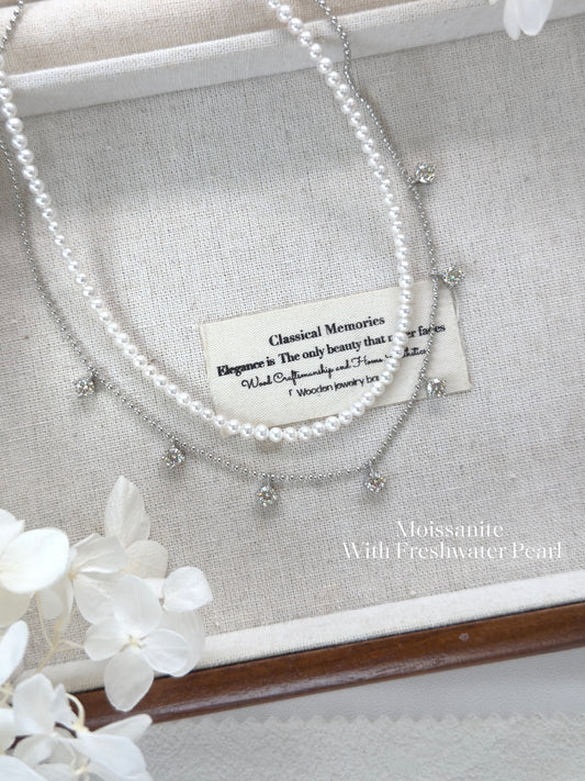 ✨Moissanite Necklace 莫桑滿天星項鍊✨