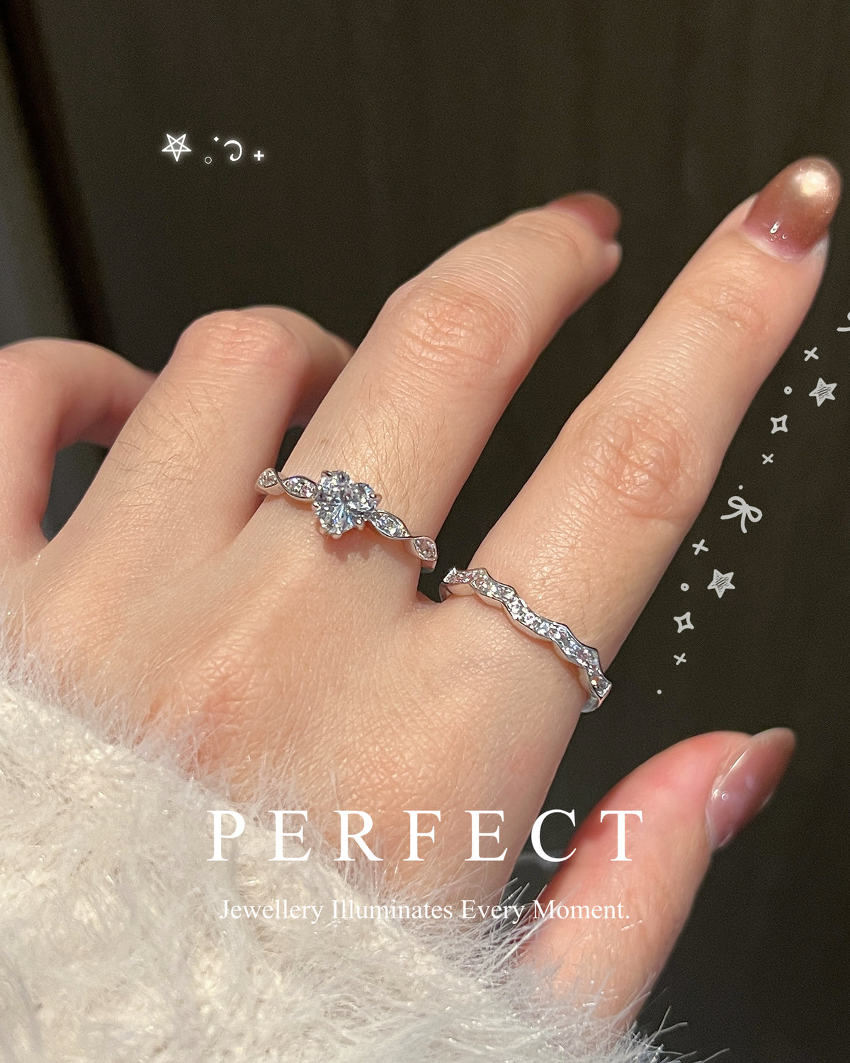 ［True Heart]❣️
✨ S925 Silver Ring Set | 愛心S925銀戒指套裝✨