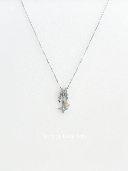 Freshwater Pearl Necklace 淡水珍珠小流星💫項鍊