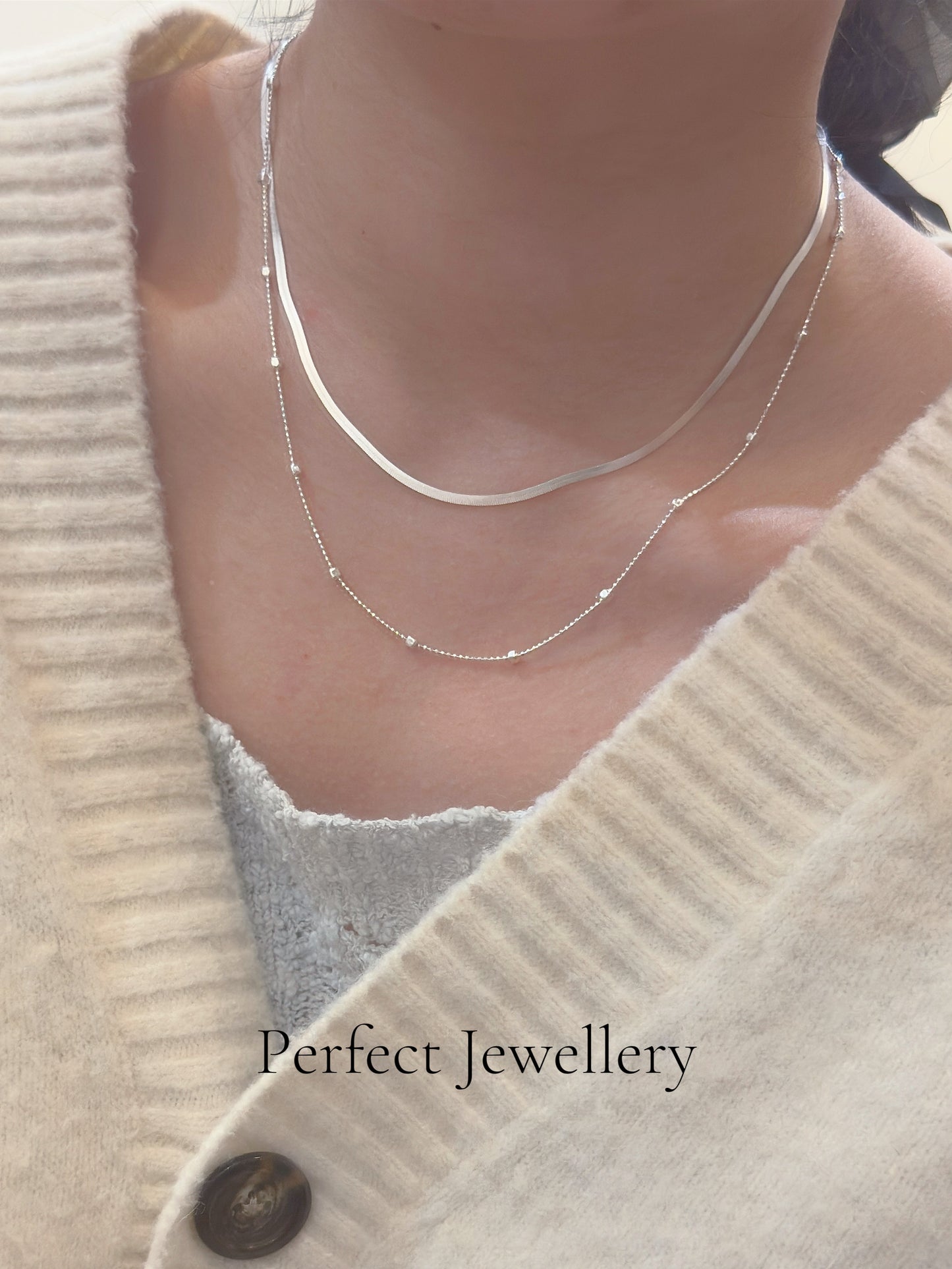 [Silver]Italy🇮🇹Cube Silver Necklace | 意大利閃閃小方塊滿天星項鍊✨