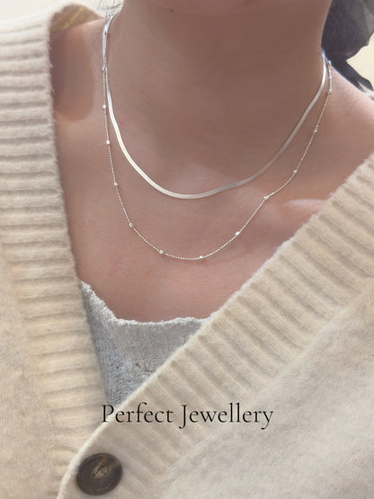 [Silver]Italy🇮🇹Cube Silver Necklace | 意大利閃閃小方塊滿天星項鍊✨