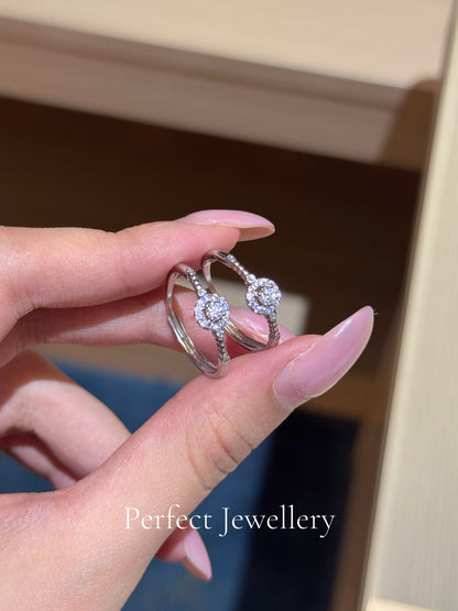 [Brass] 🌻Sun flower Moissanite ring ｜小太陽花莫桑鑽戒指