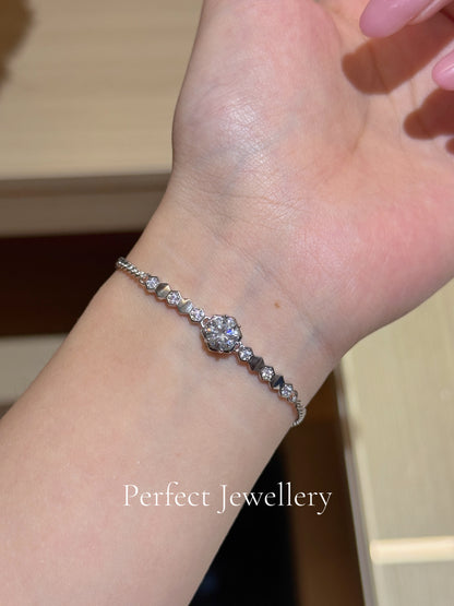 [Brass] ✨1 ct Moissanite Braclect ｜蜂巢1ct莫桑手鍊