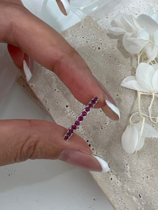 Ruby S925 Ring ｜紅寶石排戒❤️✨