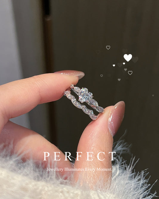 ［True Heart]❣️
✨ S925 Silver Ring Set | 愛心S925銀戒指套裝✨