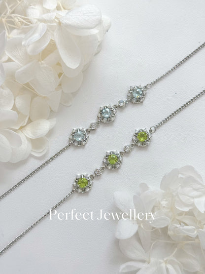 Gemstone Starlike Bracelet 天然寶石星光手鍊