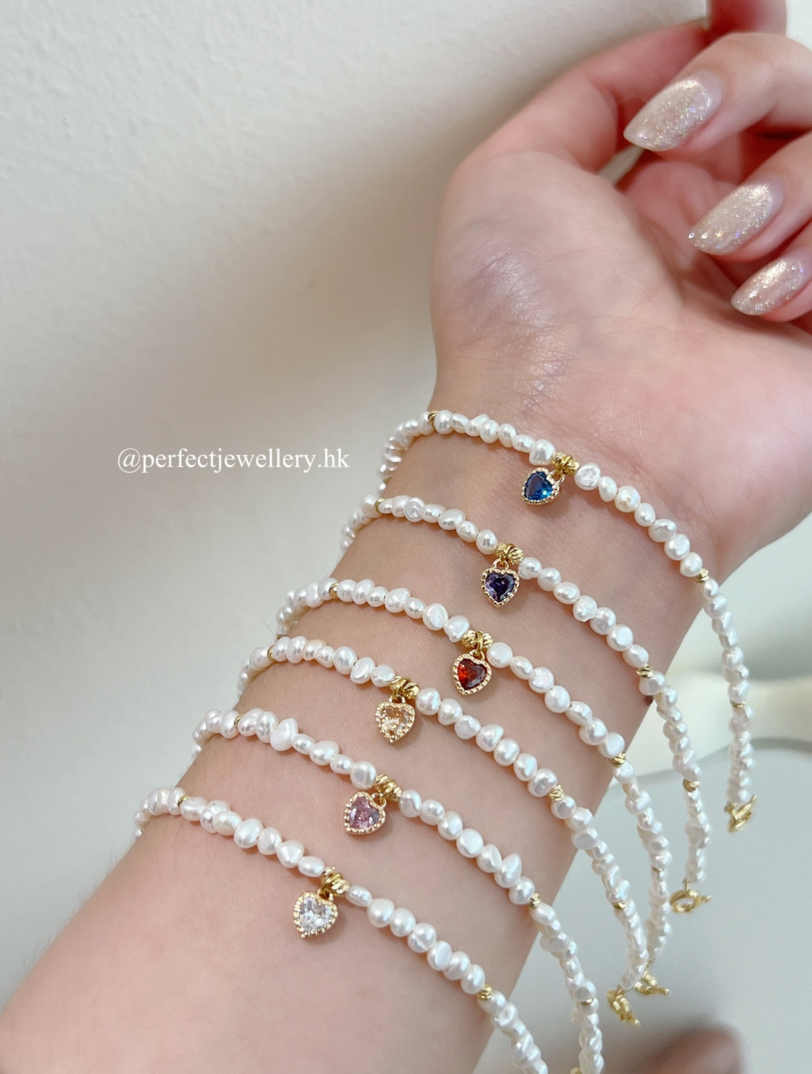 Baroque Freshwater Pearl Bracelet ｜ 淡水巴洛克珍珠愛心手鏈💗✨