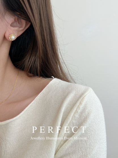 ✨Daisy 🌼Freshwater Pearl Earrings | 小雛菊淡水珍珠耳釘✨🌻